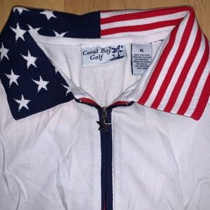 Coral Bay Sleeveless 4th of July Golf Polo